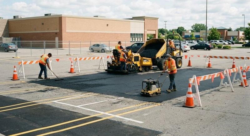 Asphalt Parking Lot Repair in Savannah, GA