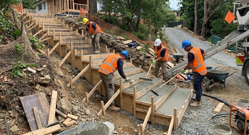 Cement Stairs Installation in Sacramento, CA