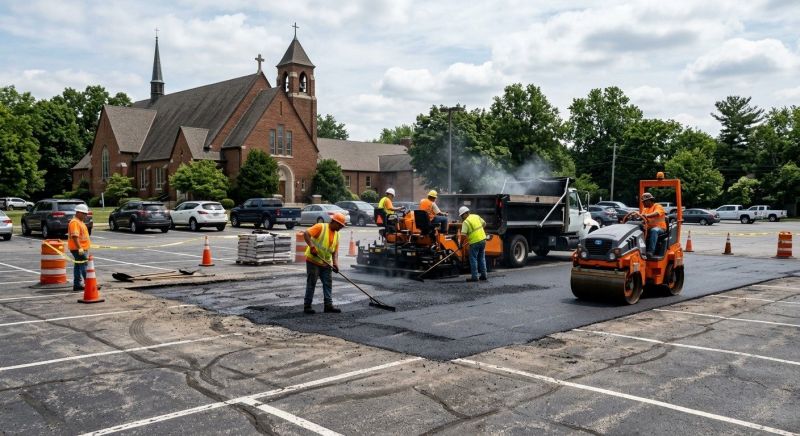 Church Parking Lot Repair in Palm Springs, CA
